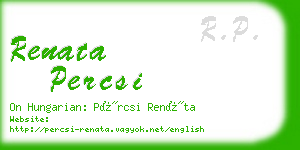 renata percsi business card